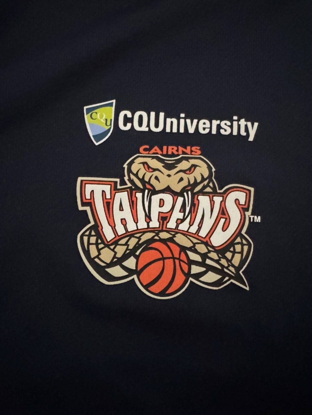 Champion NBL Cairns Taipans Navy and Orange Athletic Tee - Picture 2 of 5